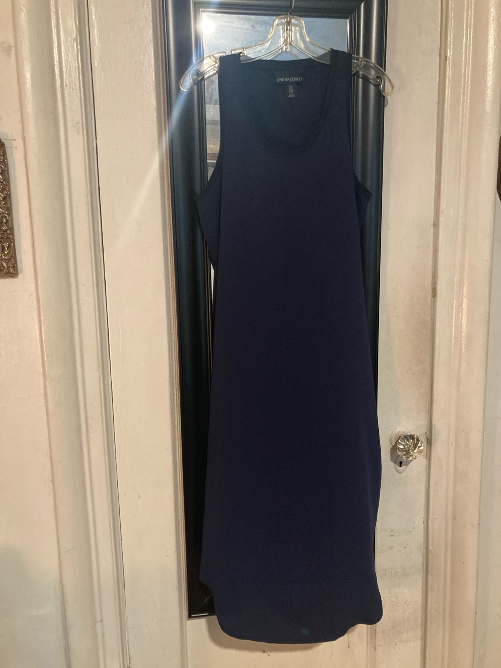 EUC Cynthia Rowley Navy Sleeveless Midi Dress - size 8